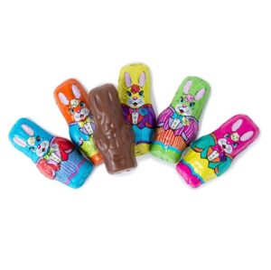 Madelaine Solid Milk Chocolate Foil Wrapped Easter Bunnies 5lb Bulk